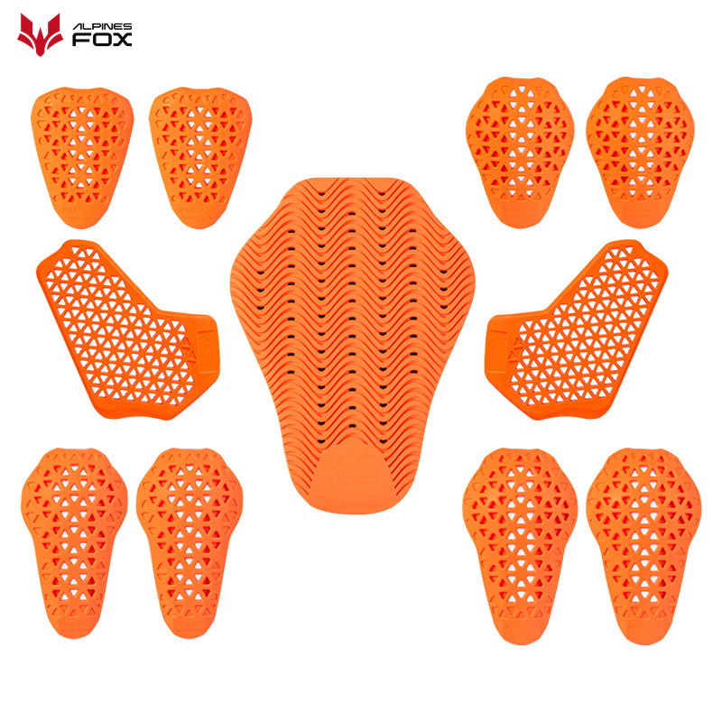 Motorcycle Gear Fox - ユニバーサル内蔵保護具 CE 認定オートバイジャケットインサートバックプロテクターモトクロス肩肘膝パッド