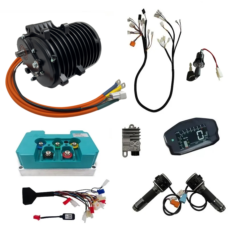 Motorcycle Gear On Sale - Qsmotor-オートバイ用の内部ギア,高トルク,13-c v3 3000w,農場コントローラー付き,電気自動車用nd72680