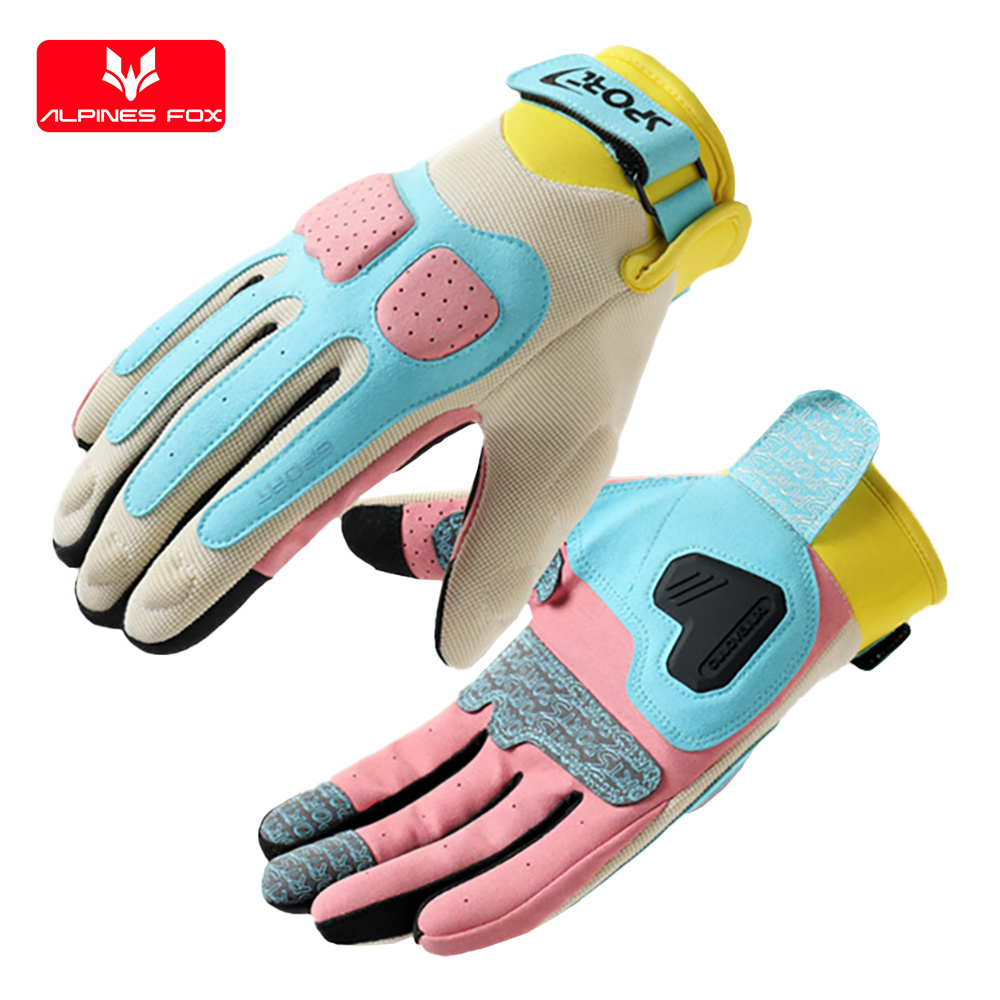 Motorcycle Gear Fox - 夏の女性のオートバイの手袋女性ティーンガールズ通気性モトクロスレーシングバイク乗馬 Guantes タッチスクリーンサイクリング手袋