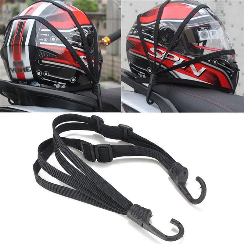 Motorcycle Gear On Sale - ユニバーサル 60 センチメートルオートバイ荷物ストラップモトヘルメットギア固定弾性バックルロープ高強度格納式保護ネット