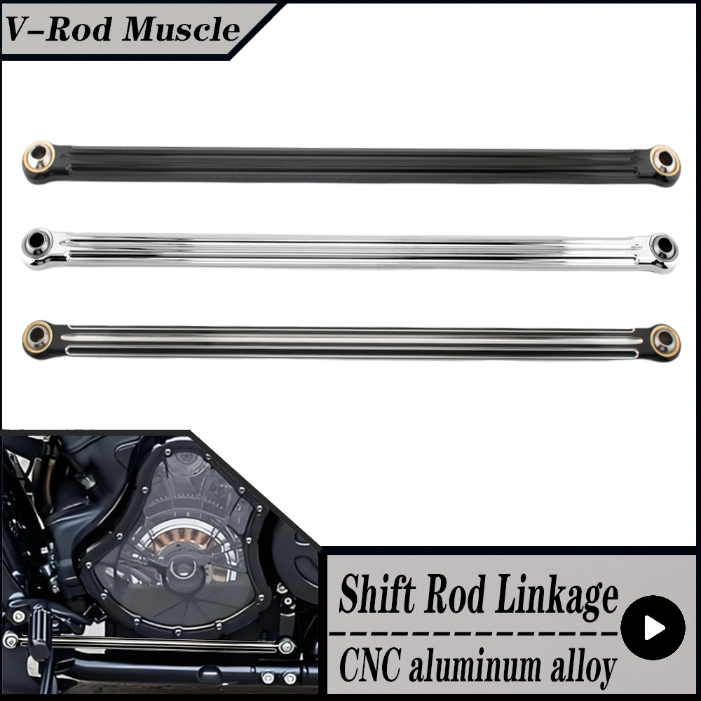 Motorcycle Gear Linkage Rod - CNCアルミニウム合金モーターサイクルギアシフト、ハーレーダビッドソンVロッドマッスル用リンケージレバー、2002-2017 Vロッド
