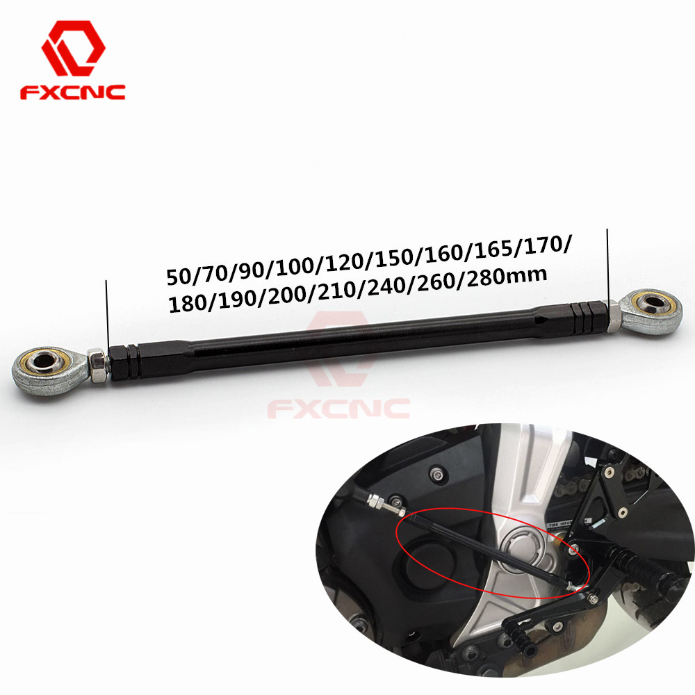 Motorcycle Gear Linkage Rod - ブラック 40 70 90 100 120