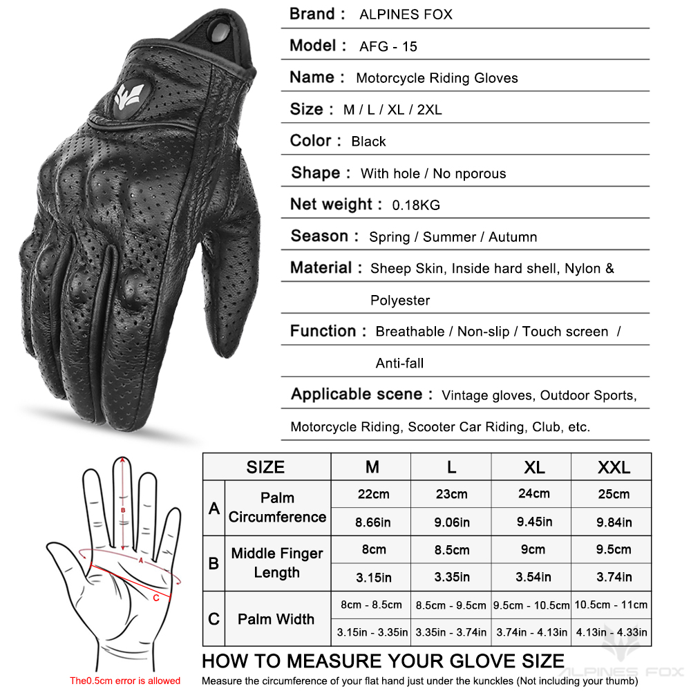 男性と女性のためのレトロな革のオートバイの手袋,保護,タッチ - Motorcycle Gear Fox のレビューと価格