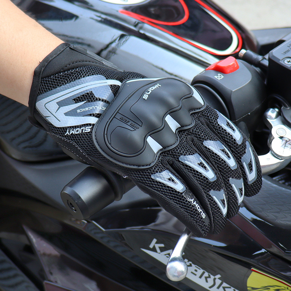 SUOMY オートバイ手袋女性男性夏通気性タッチスクリーンモ - Motorcycle Gear Fox のレビューと価格