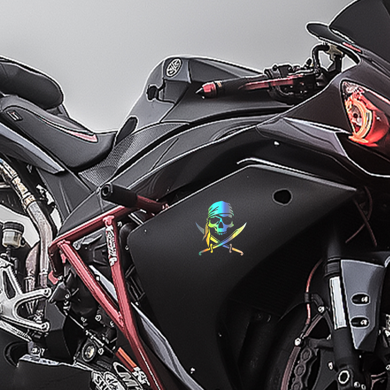 海賊スカルステッカー,カスタマイズされたファッショナブルなス - Motorcycle Gear Equipment のレビューと価格