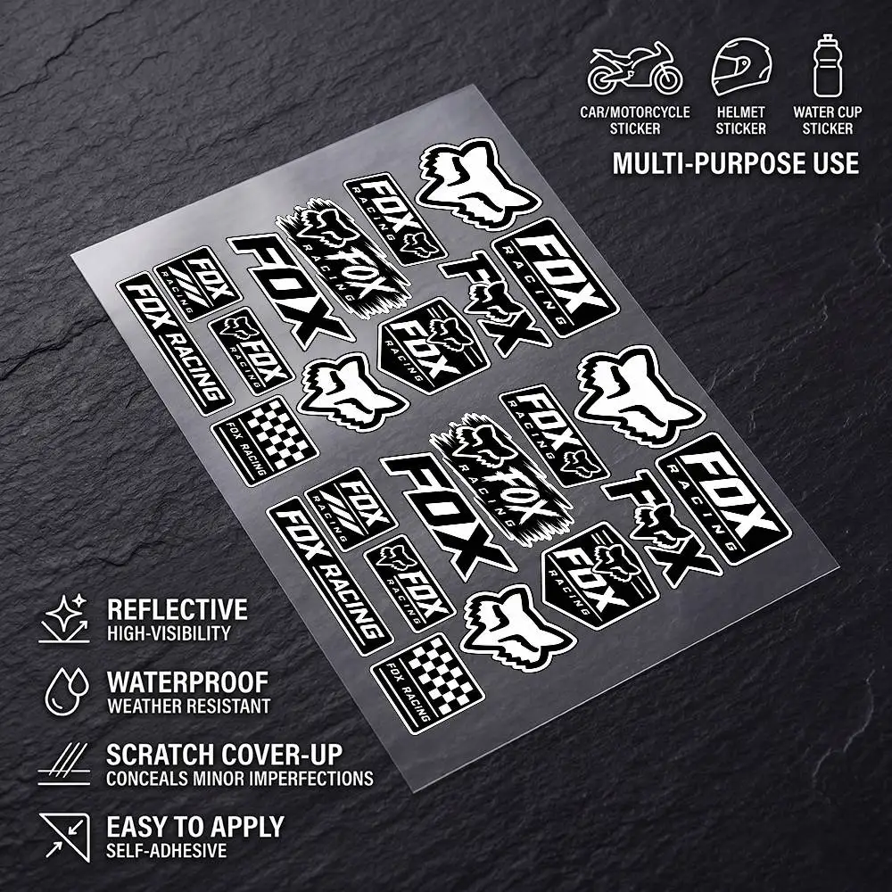 Foxing RA-C-ing 高視認性反射防水デカール ス - Motorcycle Gear Fox のレビューと価格