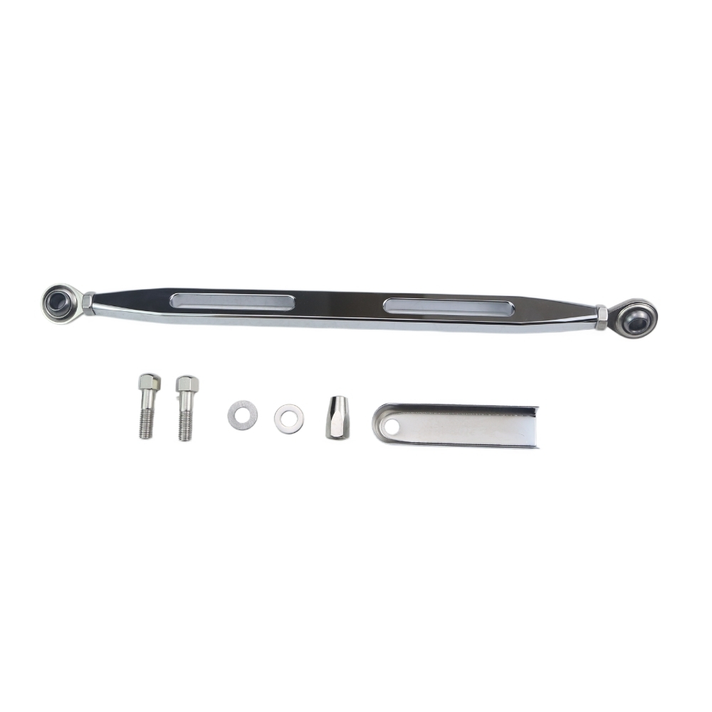 クロームオートバイギアシフトリンケージロッドアセンブリハーレ - Motorcycle Gear Linkage Rod のレビューと価格